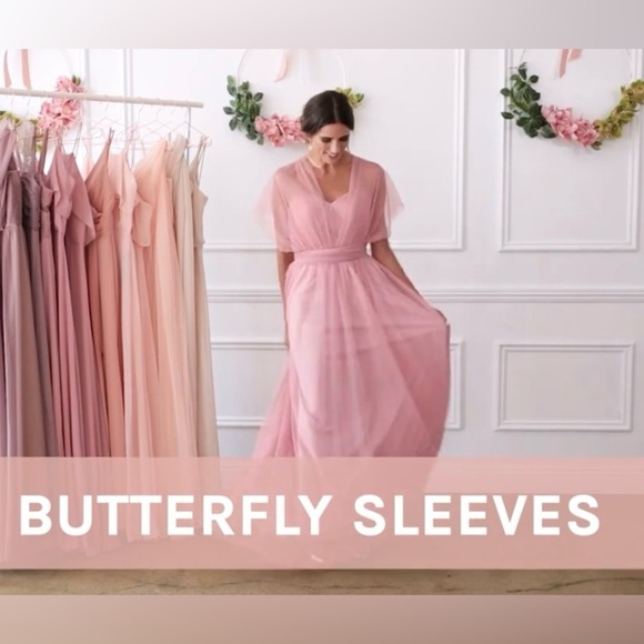 Birdy Grey Christina Convertible Tulle Dress In Dusty Blue. New With Tags. - Picture 15 of 16